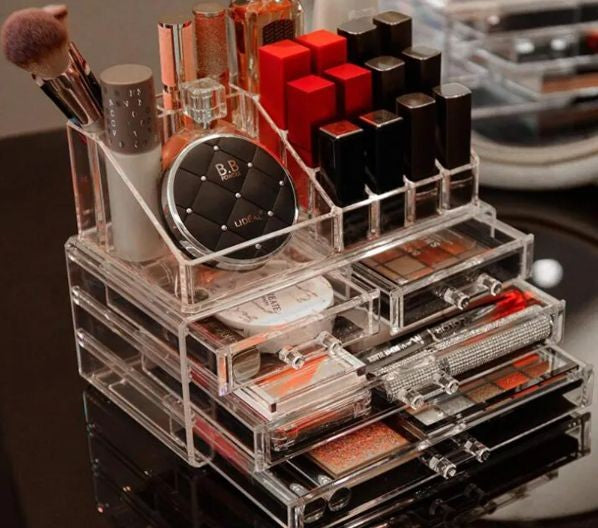 Acrylic Cosmetic Organizer With Drawer