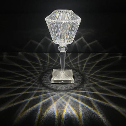 Crystal Rose Diamond Table Lamp