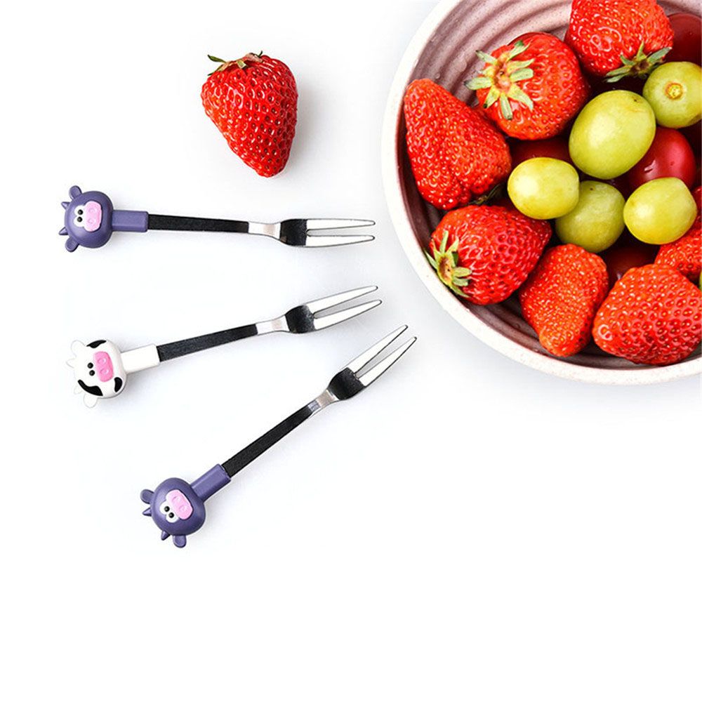 Cartoon Style Fork's With Holder (6pcs forks set)