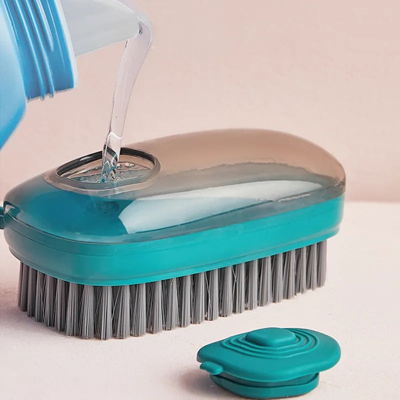 Liquid Soap Dish Washing Cleaning Brush