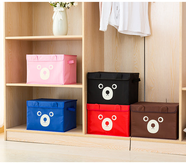 Cloth Cartoon Bear Storage Box