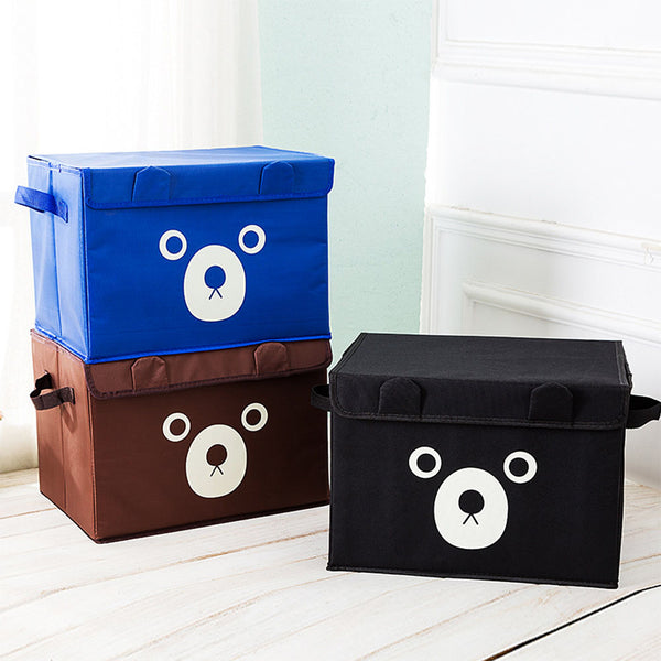 Cloth Cartoon Bear Storage Box