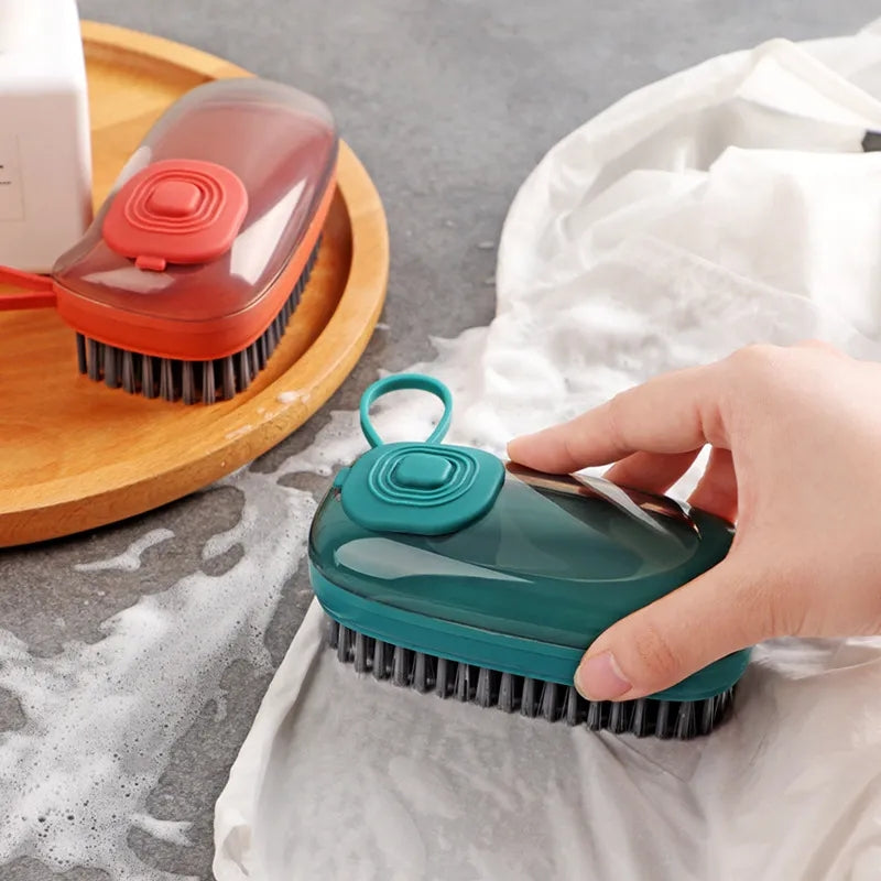 Liquid Soap Dish Washing Cleaning Brush