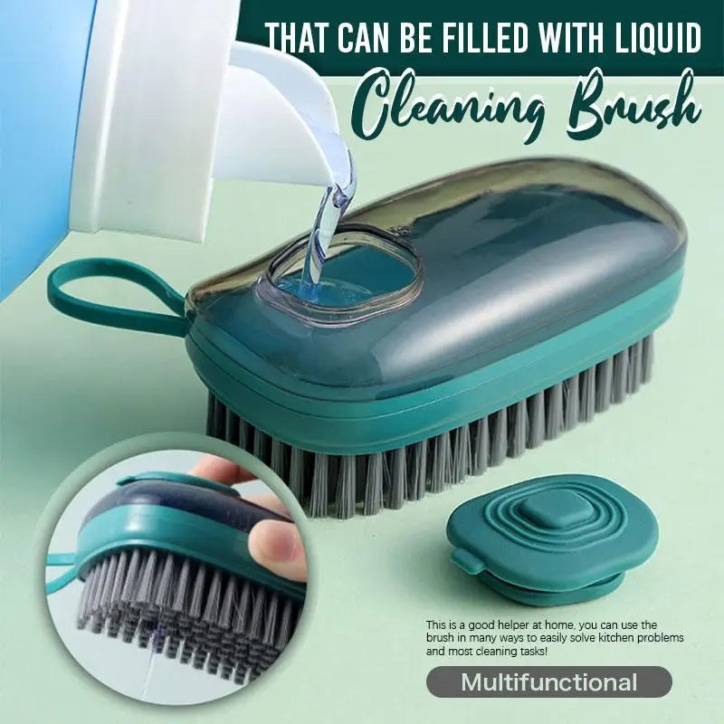 Liquid Soap Dish Washing Cleaning Brush