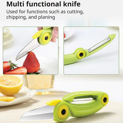 2 In 1 Cartoon Fruit Peeling Knife