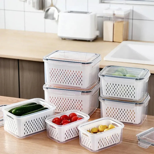 3pcs drainer storage box