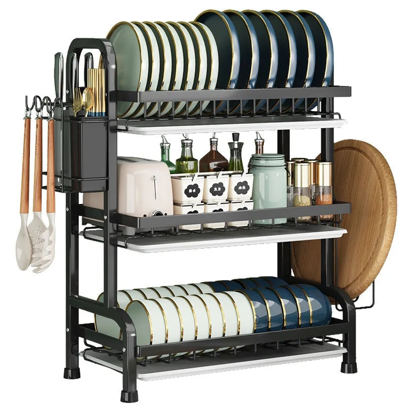 2 and 3 tier dish drying rack