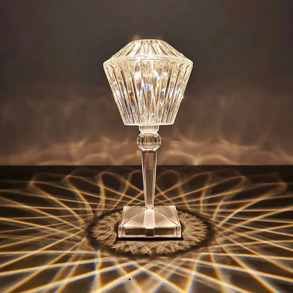 Crystal Rose Diamond Table Lamp