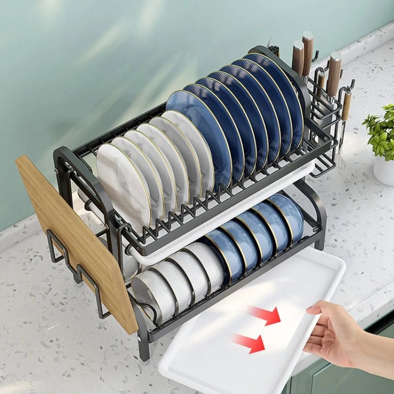 2 and 3 tier dish drying rack