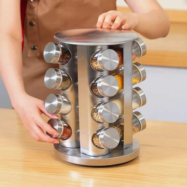Kitchen spices organizer - Rotating spices rack