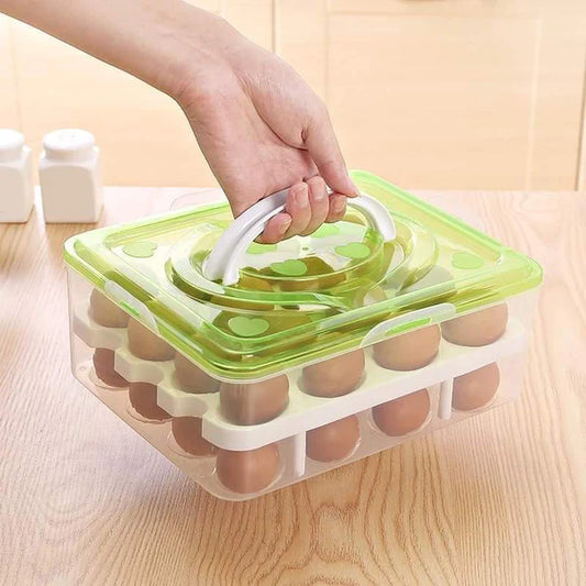 Two layer egg organizer - 24 egg organizer box