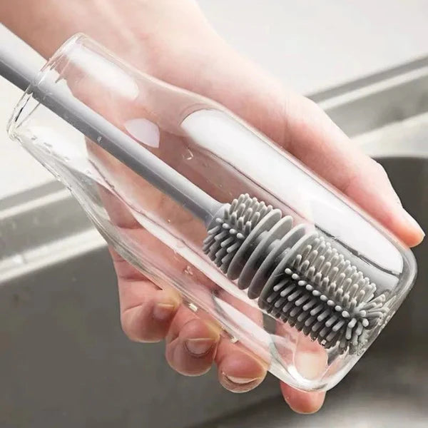 Bottle Cleaning Brush Long Handle Silicone Water Bottle Cleaner Brush Portable Cleaning Tools For Crevices Home Kitchen Brush