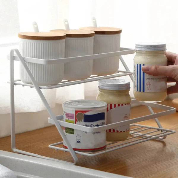 Double layer shelf rack - Two layer kitchen rack