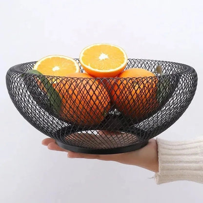 Double Wall Metal Fruit Bowl Basket