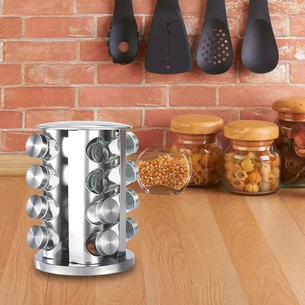 Kitchen spices organizer - Rotating spices rack