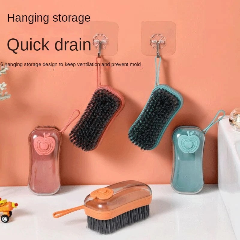 Liquid Soap Dish Washing Cleaning Brush