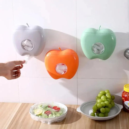 apple shape wall mounted plastic packaging storage box