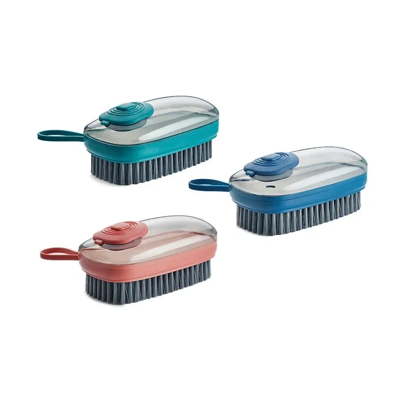 Liquid Soap Dish Washing Cleaning Brush