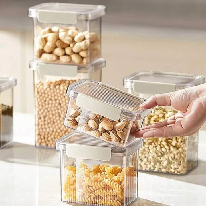 4pcs Storage Jars