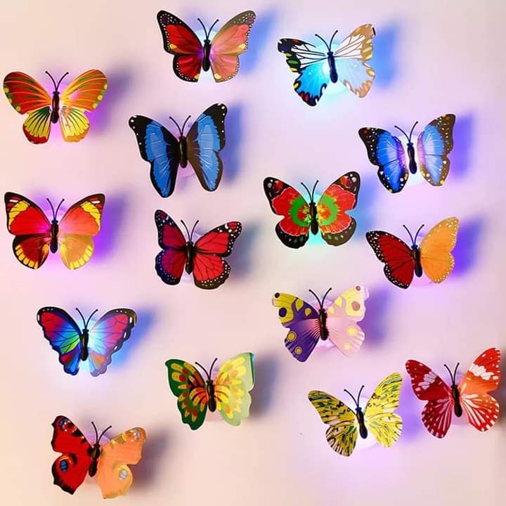 12pcs Led Butterfly Sticker