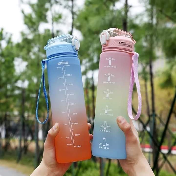 1000ML Colorful Radiant Water Bottle