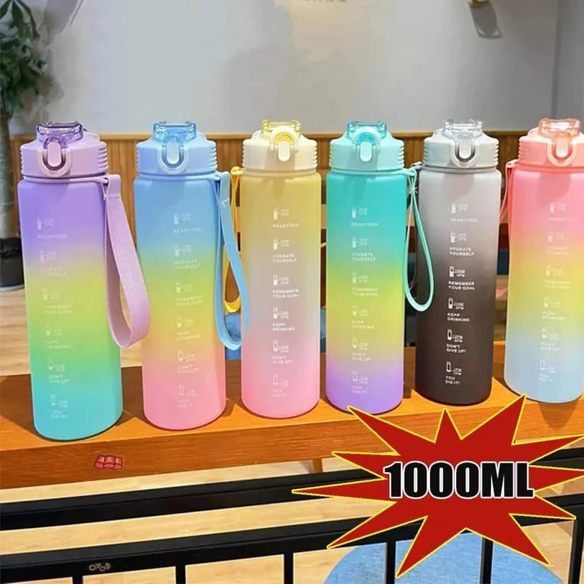 1000ML Colorful Radiant Water Bottle