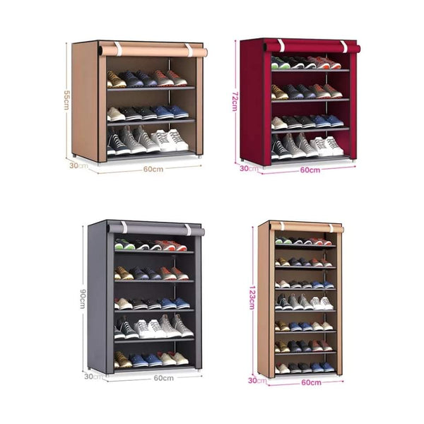 Foldable shoe rack