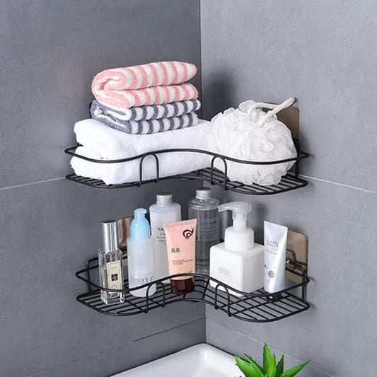 Wall corner shelf for bathroom and kitchen