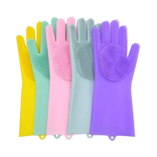 Silicon washing gloves