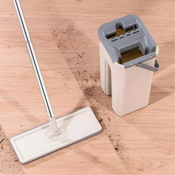 Flat mop with bucket in box packing