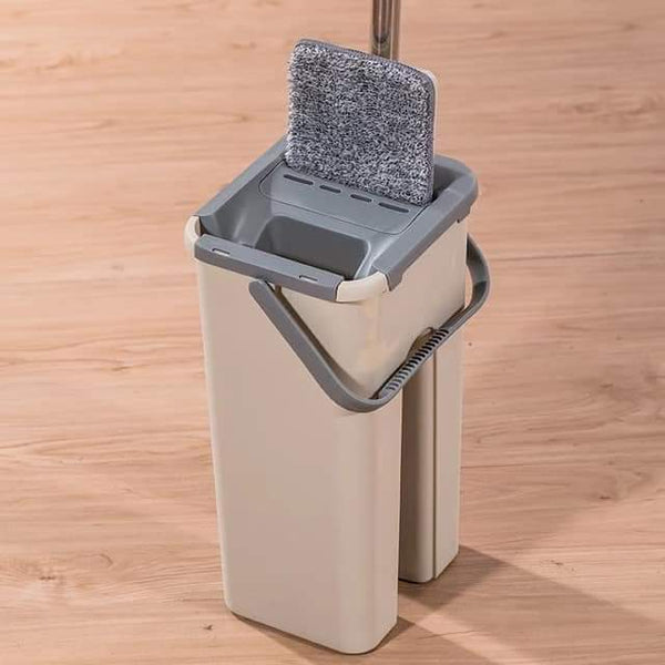 Flat mop with bucket in box packing