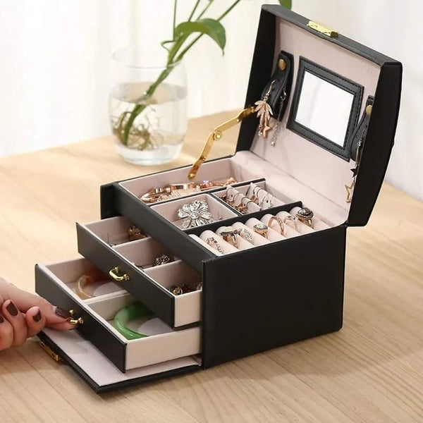 Three layer jwellery organizer