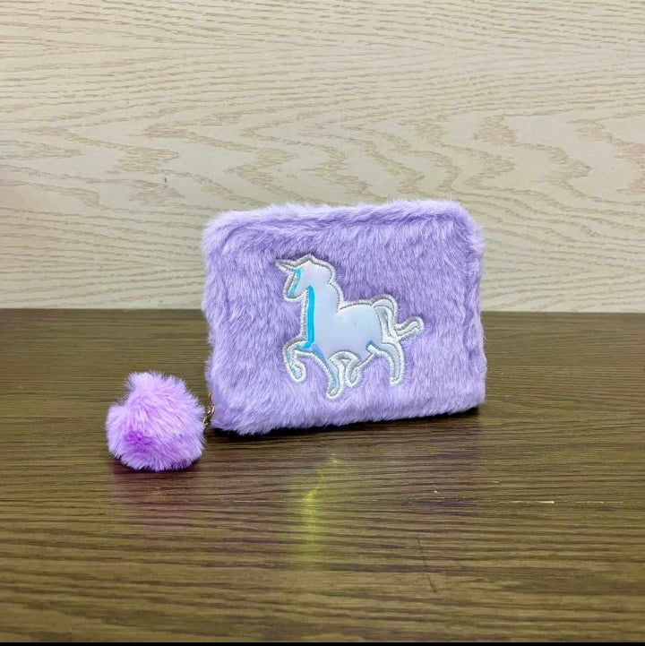 Fur unicorn wallet